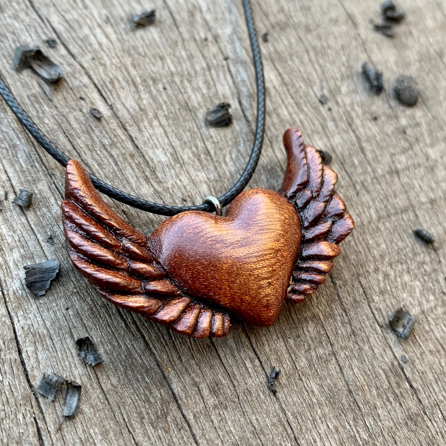 Heart With Wings Pendant Necklace