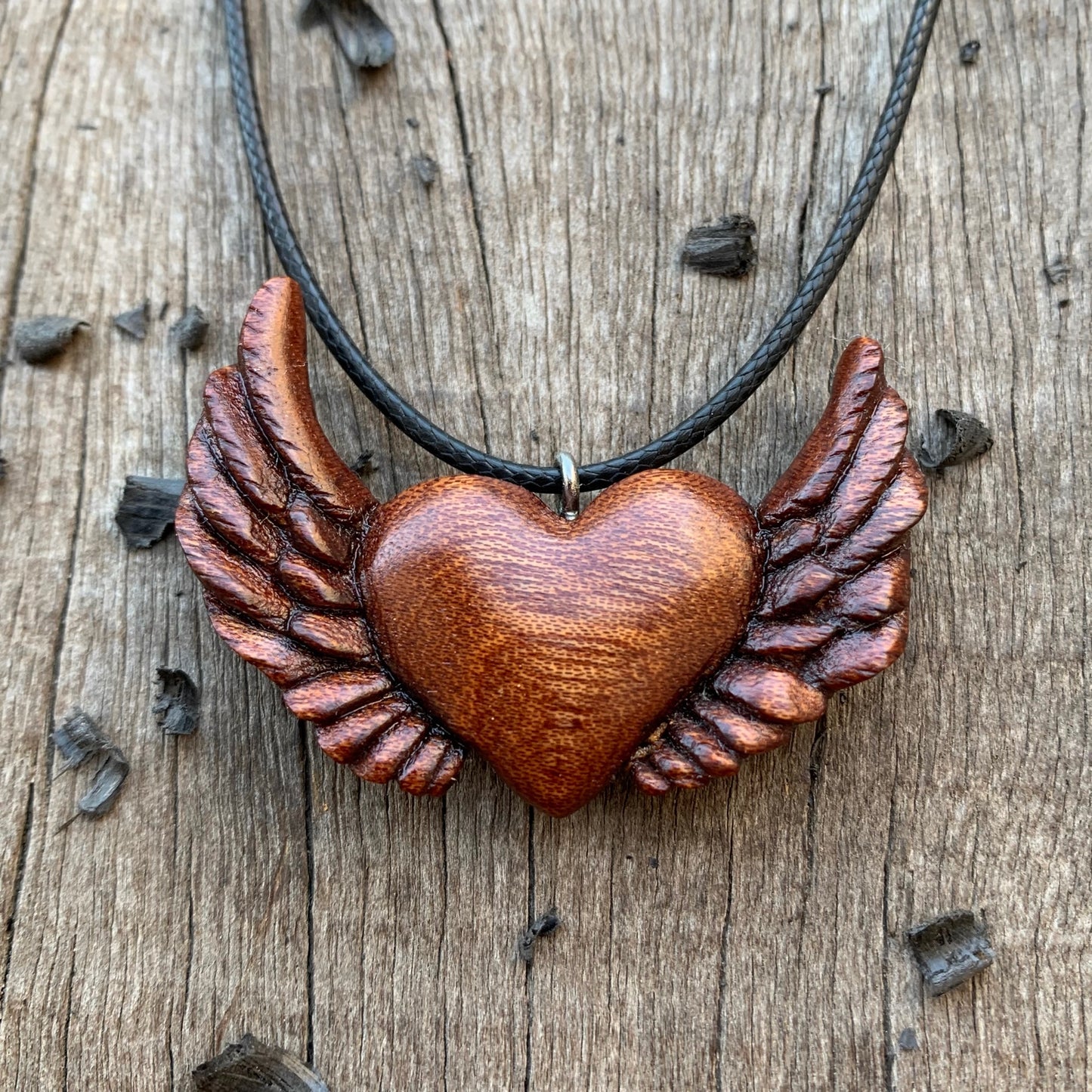 Heart With Wings Pendant Necklace