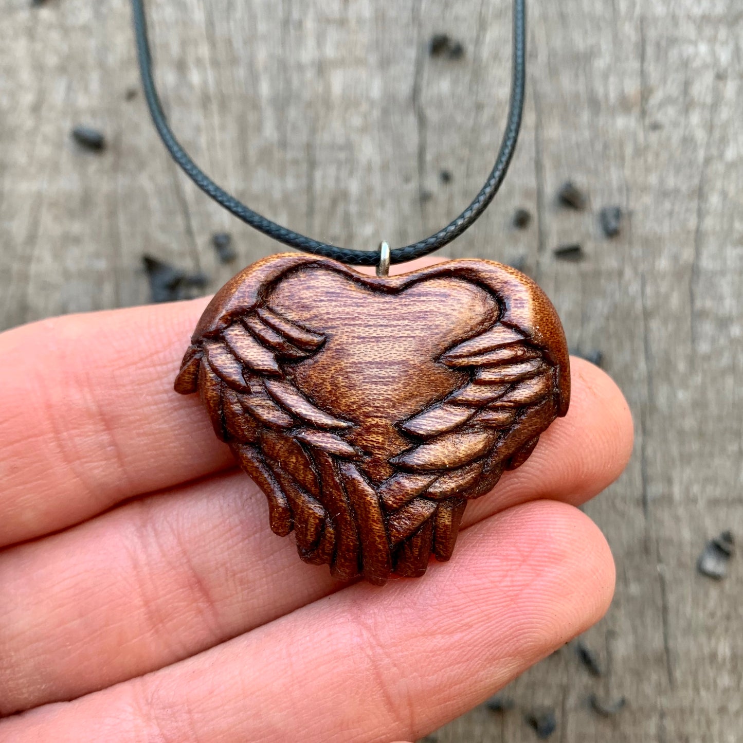 Unique Heart With Wings Pendant