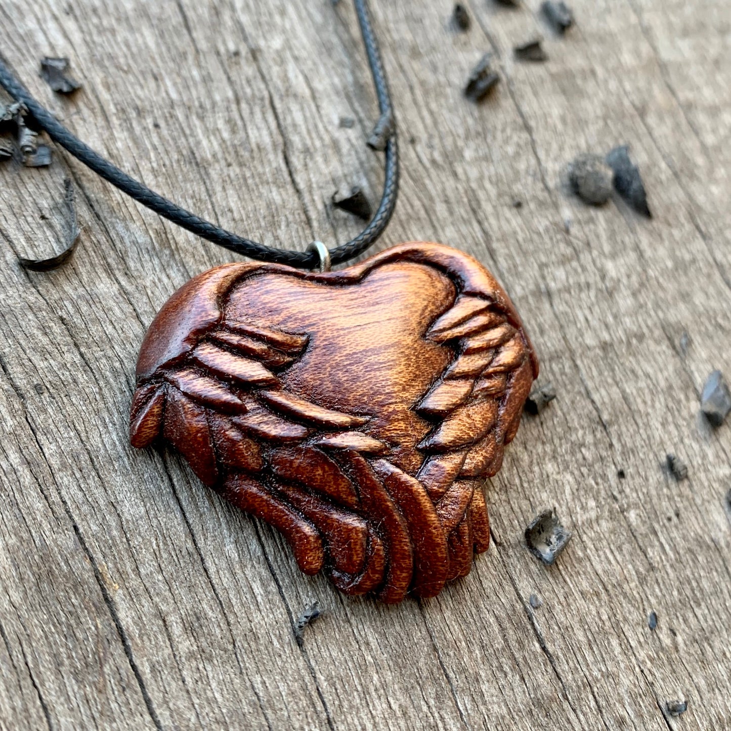 Unique Heart With Wings Pendant