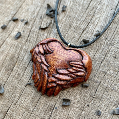 Unique Heart With Wings Pendant