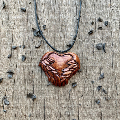 Unique Heart With Wings Pendant