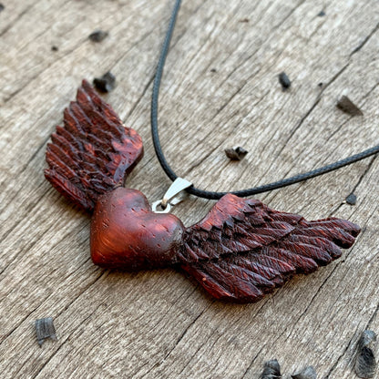 Heart With Wings Pendant