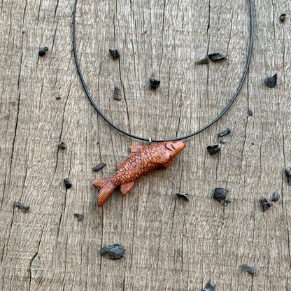 Little Red Fish Pendant