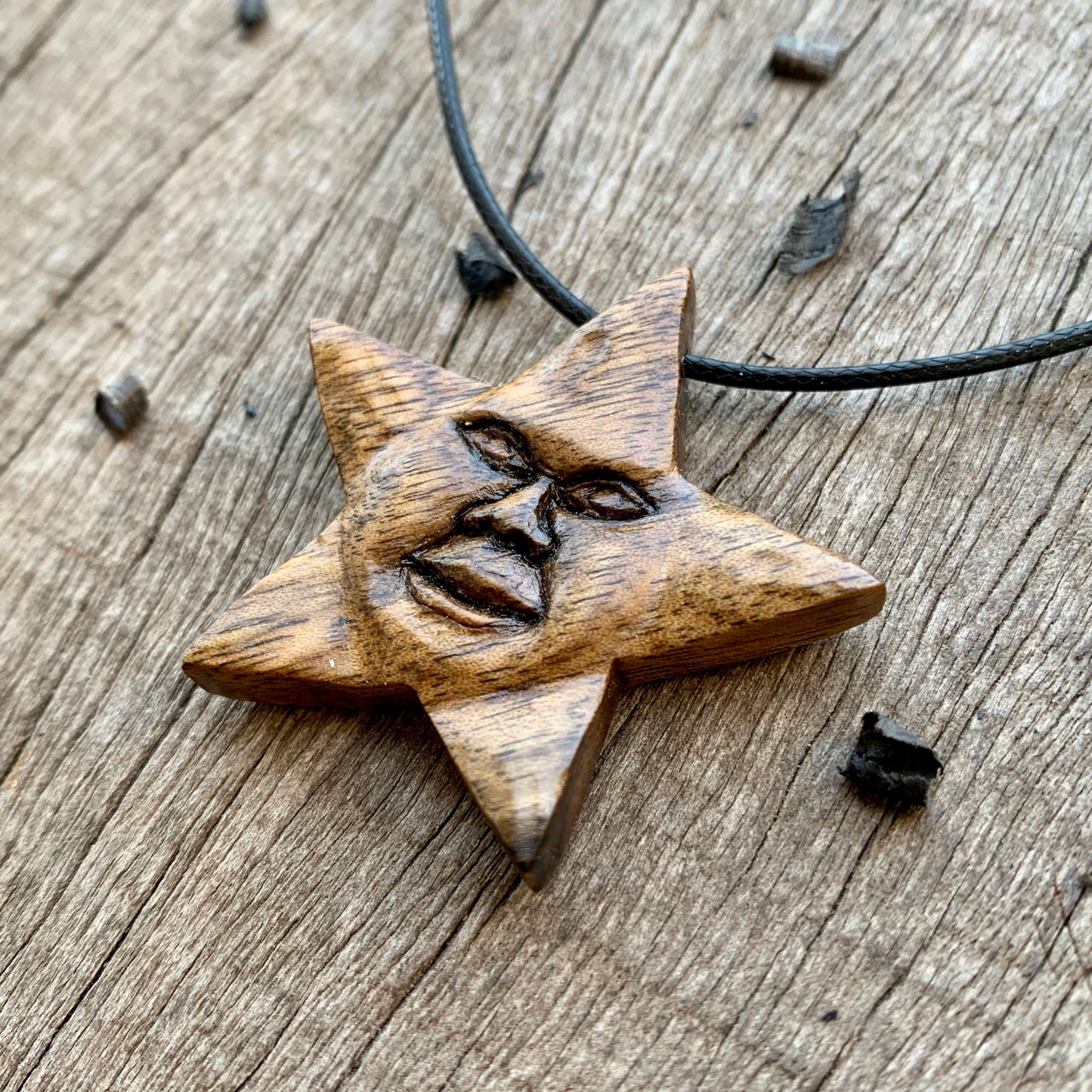 Star With Face Pendant