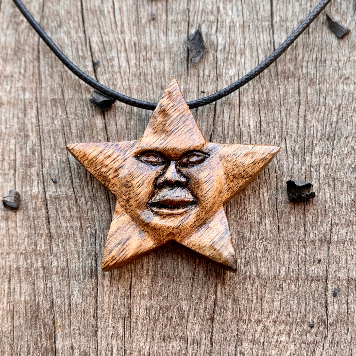 Star With Face Pendant