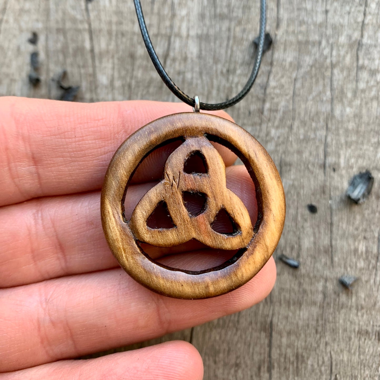 Triquetra With Runes Pendant